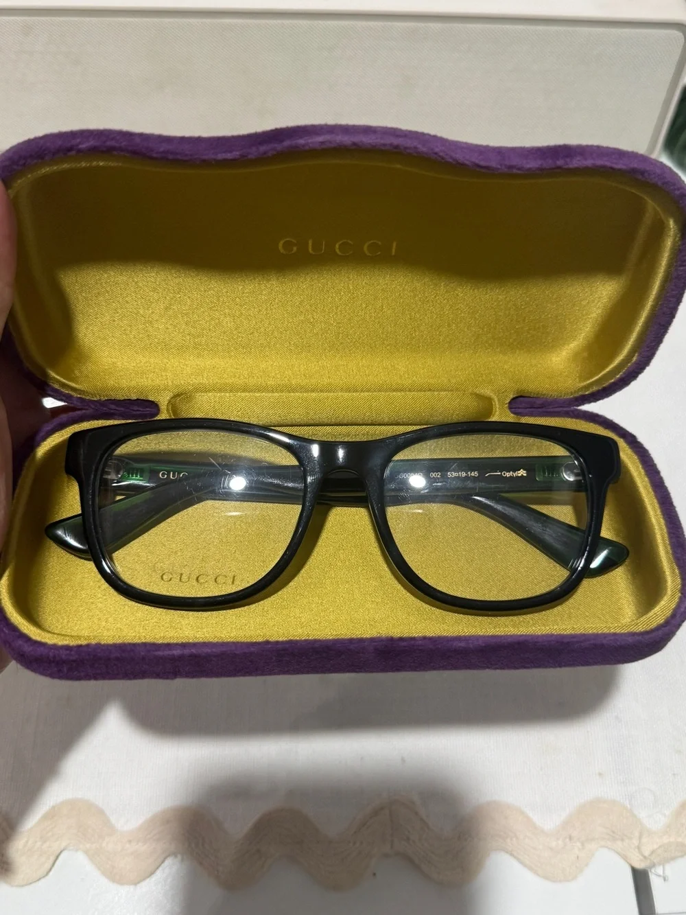 Gucci Black Eyeglasses with Original Case